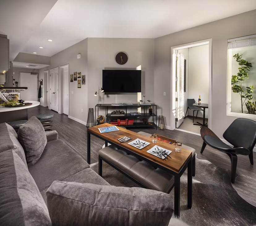 living room at AV8 Apartments 
