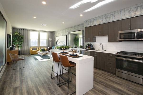 living room at The Cardinal Apartments