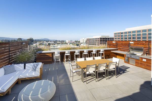 patio at The Cardinal Apartments