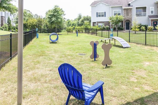 dog park at The Meadows at HomePlace Apartments