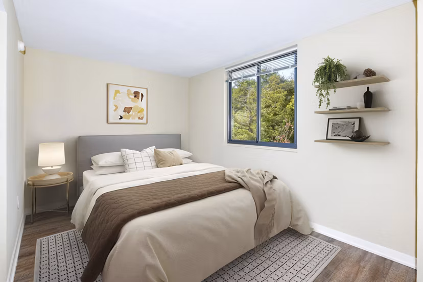 bedroom at The Fillmore Center Apartments