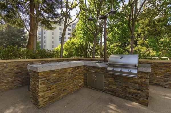 grill area at The Fillmore Center     