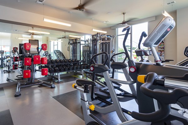 fitness center at Encore Montrose Apartments    