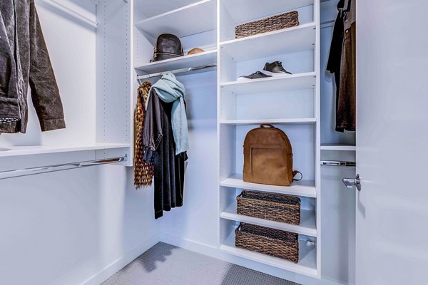 Spacious closet with ample storage space in Marlowe Apartments