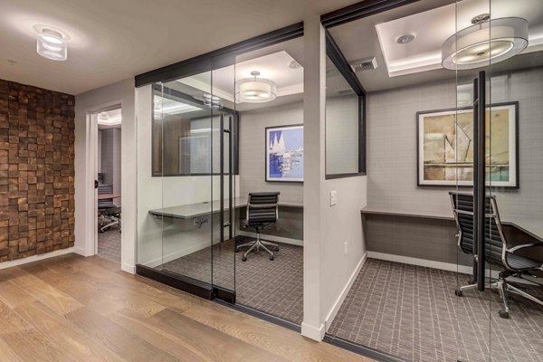 Clubhouse featuring modern furnishings and lounge areas at Marlowe Apartments, ideal for social events and gatherings