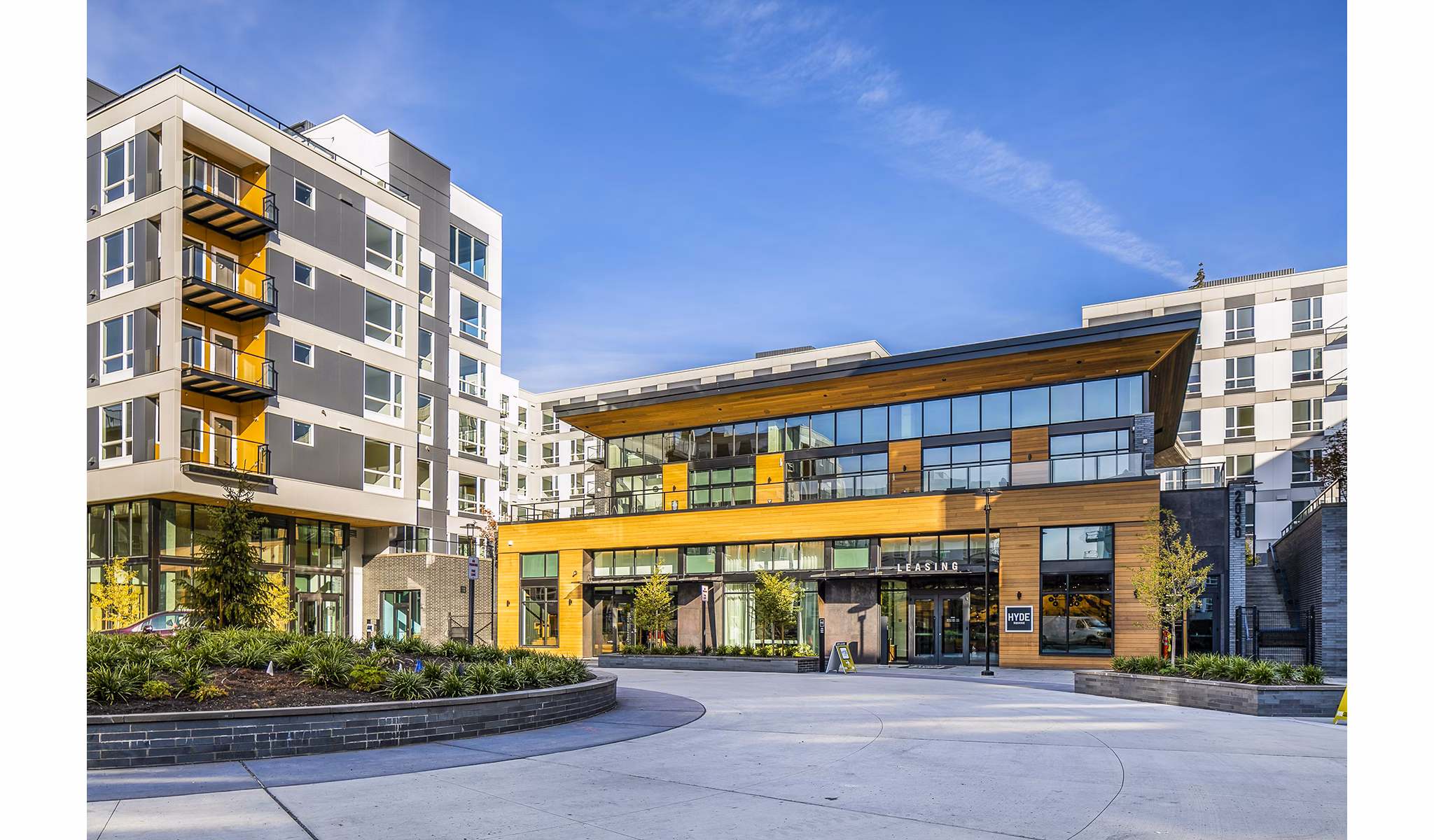 Hyde Square Apartments: Contemporary building in vibrant Bellevue neighborhood