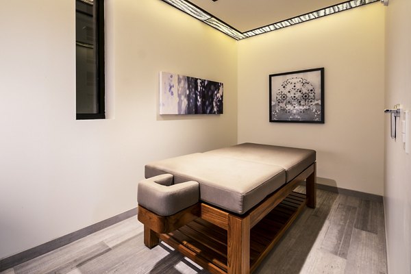 Luxurious spa and modern clubhouse at Hyde Square Apartments, perfect for relaxation and leisure in a premium community setting