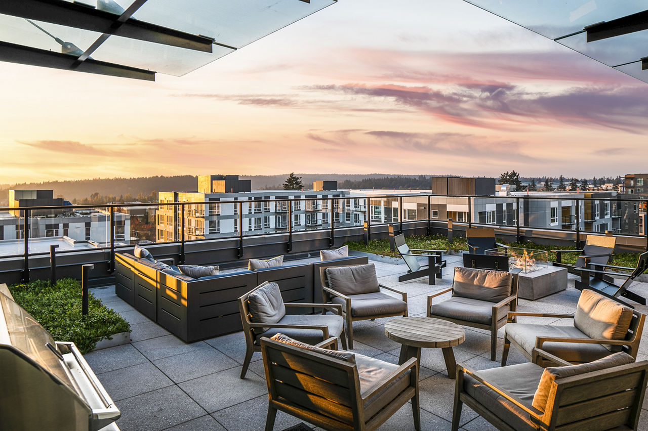 Roof deck at Hyde Square Apartments (2 of 2)