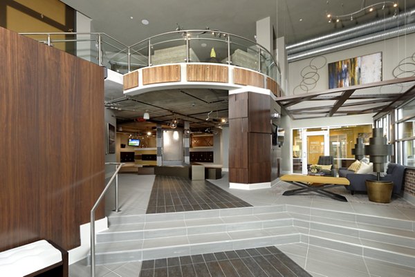 Clubhouse featuring modern amenities and comfortable seating at Station 650 Apartments