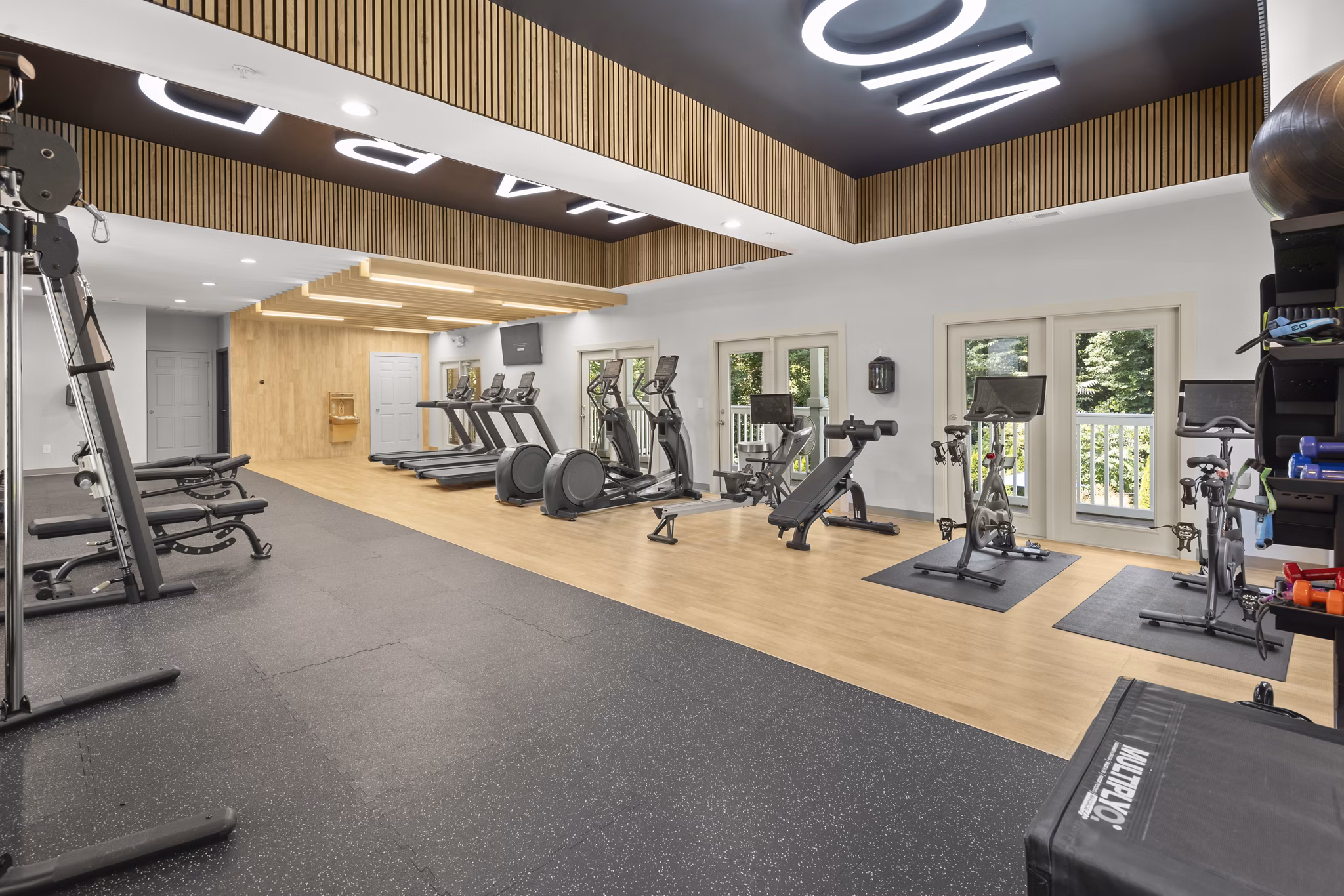fitness center at Decatur Highlands Apartments
