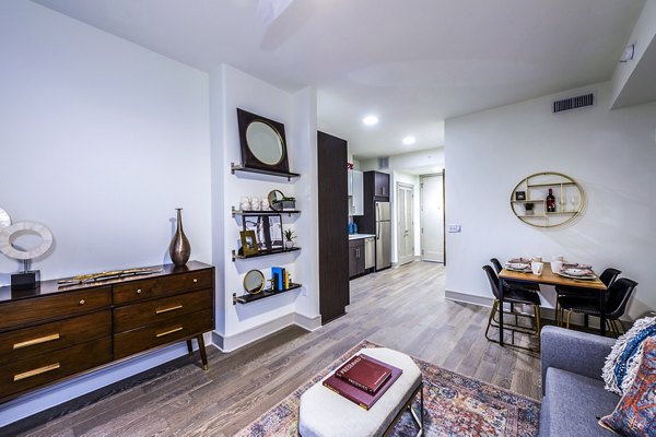 living room at Latitude Med Center Apartments