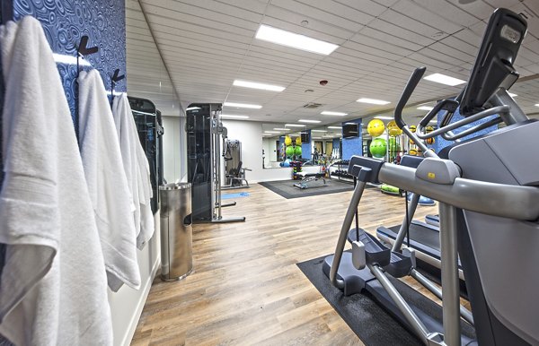Spacious fitness center with state-of-the-art equipment at Zig Apartments in a Greystar luxury community
