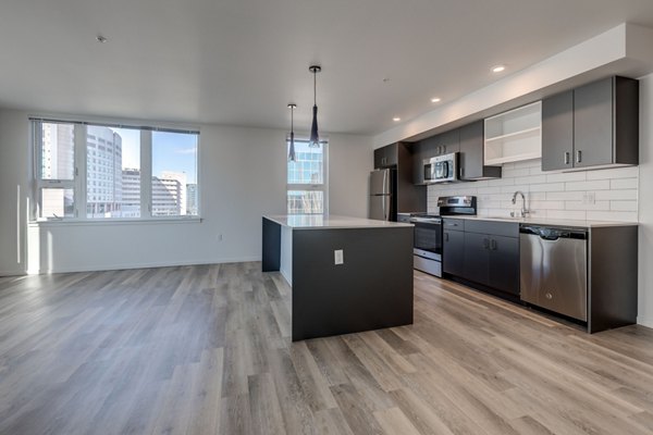 kitchen at Zig Apartments