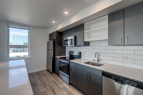 kitchen at Zig Apartments