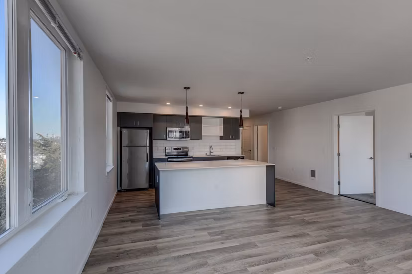 kitchen/living room at Zig Apartments