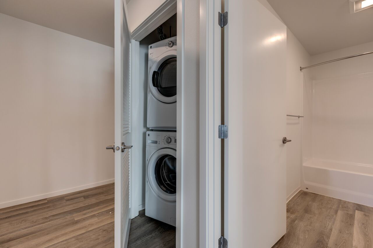 Laundry room at Zig Apartments