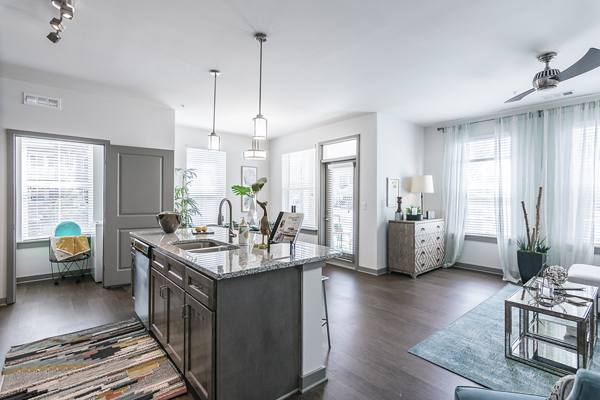 kitchen at The Banks At West Fork Apartments   