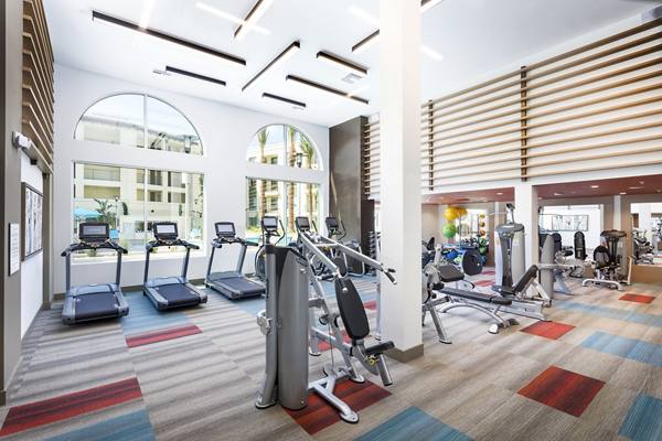 fitness center at Avila Apartments                