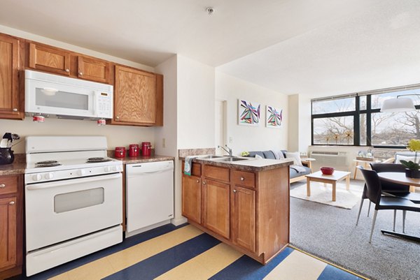 kitchen at SoCam 290 Apartments