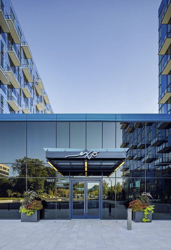 Exo Apartments: Luxury high-rise living exteriors in the heart of the Greystar community