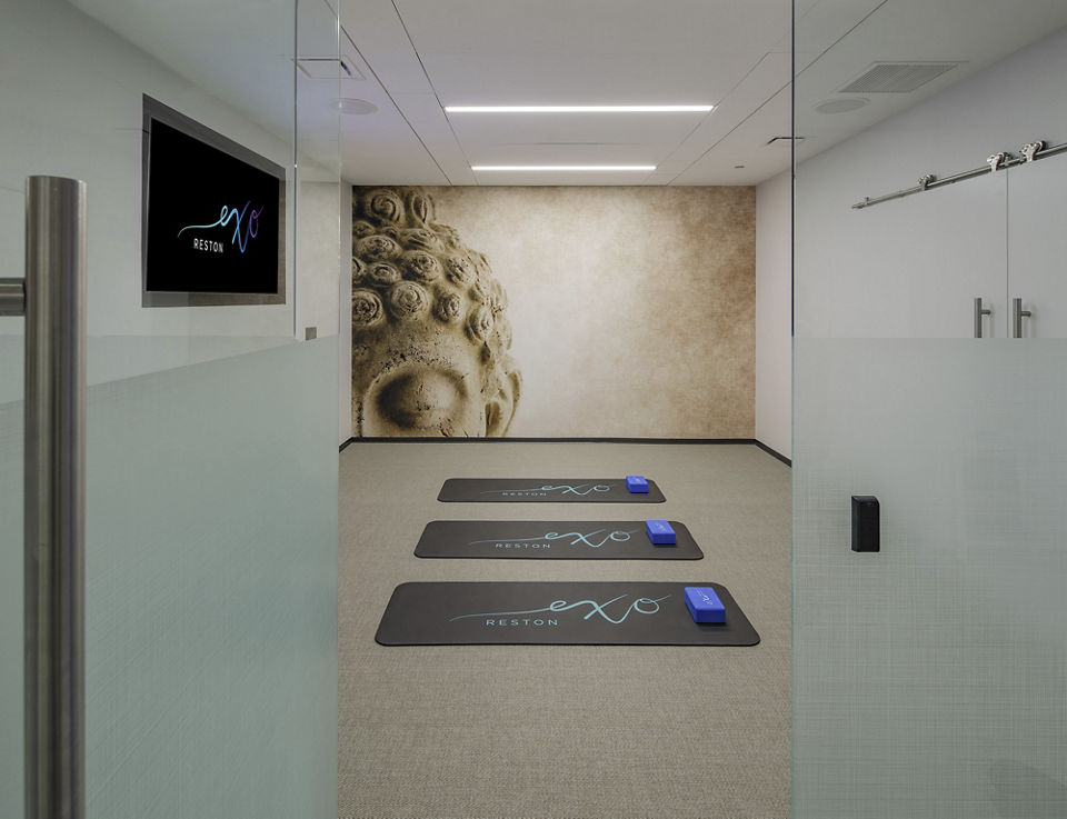 yoga-spin studio at Exo Apartments