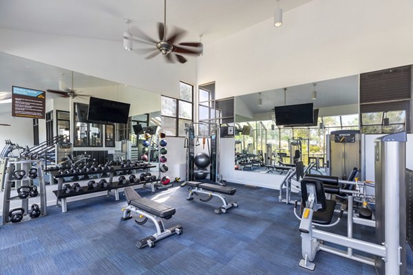 fitness center at Reflections on 92nd Apartments