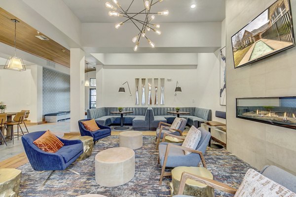 Elegant clubhouse with modern design at St Marin Apartments, offering luxury gathering spaces for residents