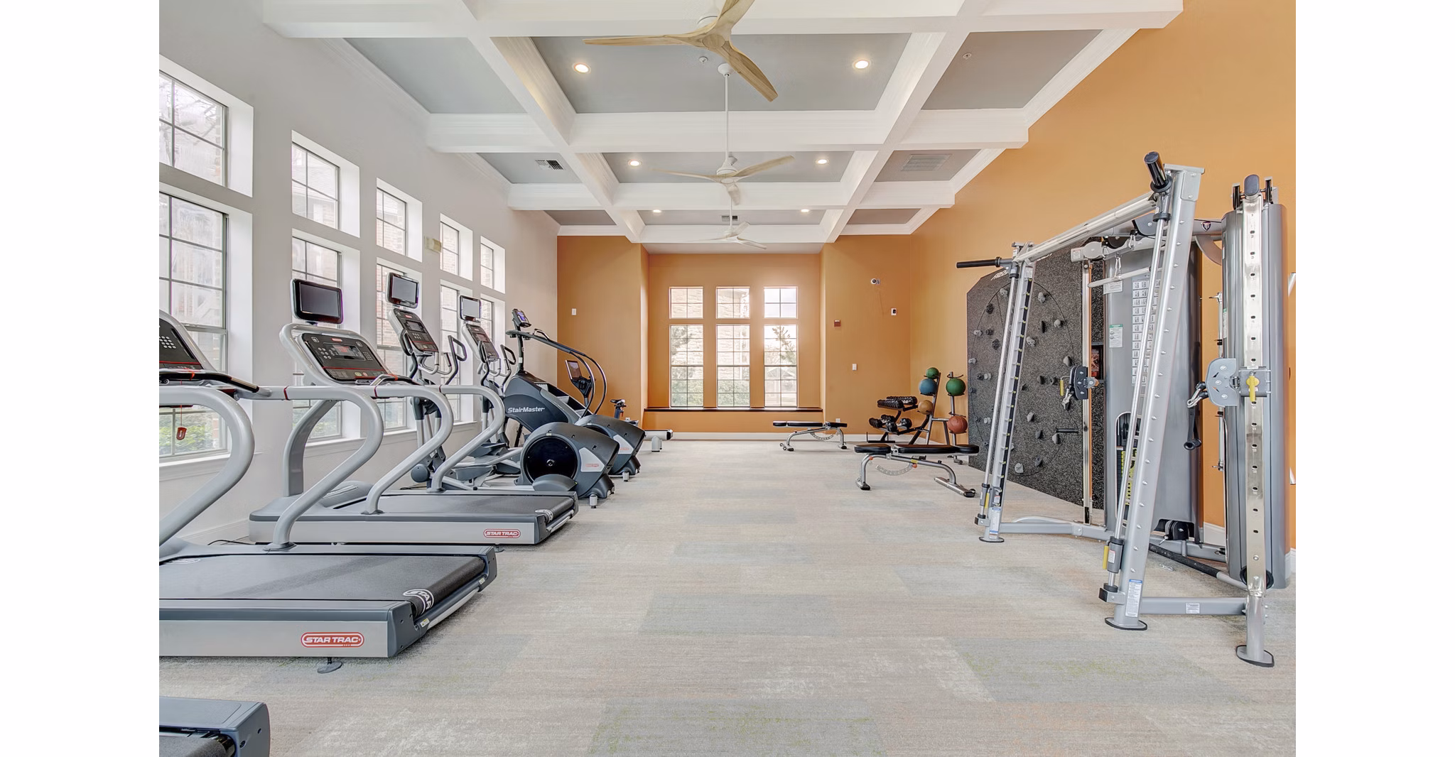 St Marin Apartments: State-of-the-art fitness center with modern equipment for residents to stay active and healthy