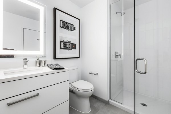 bathroom at Lantera at Boston Landing Apartments