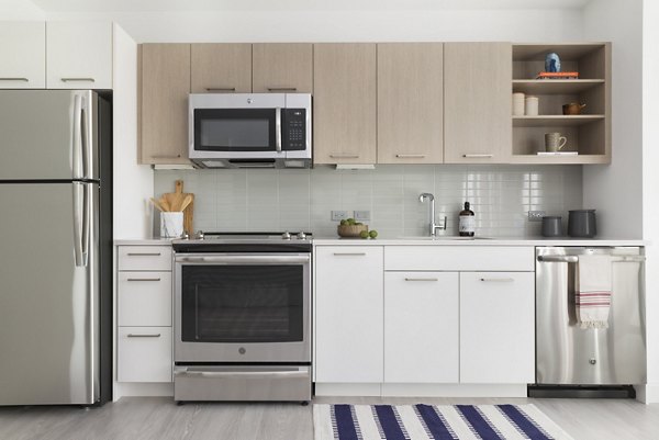 kitchen at Lantera at Boston Landing Apartments