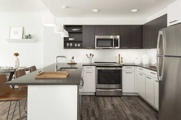 kitchen at Lantera at Boston Landing Apartments