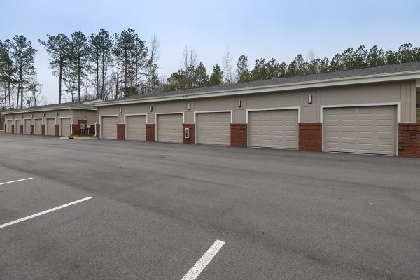 parking garage at The Franklin at Crossroads Apartments