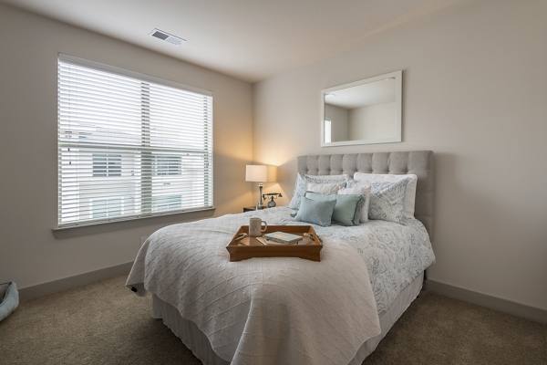 bedroom at The Franklin at Crossroads Apartments