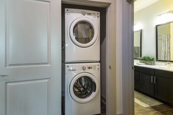 laundry room at The Franklin at Crossroads Apartments