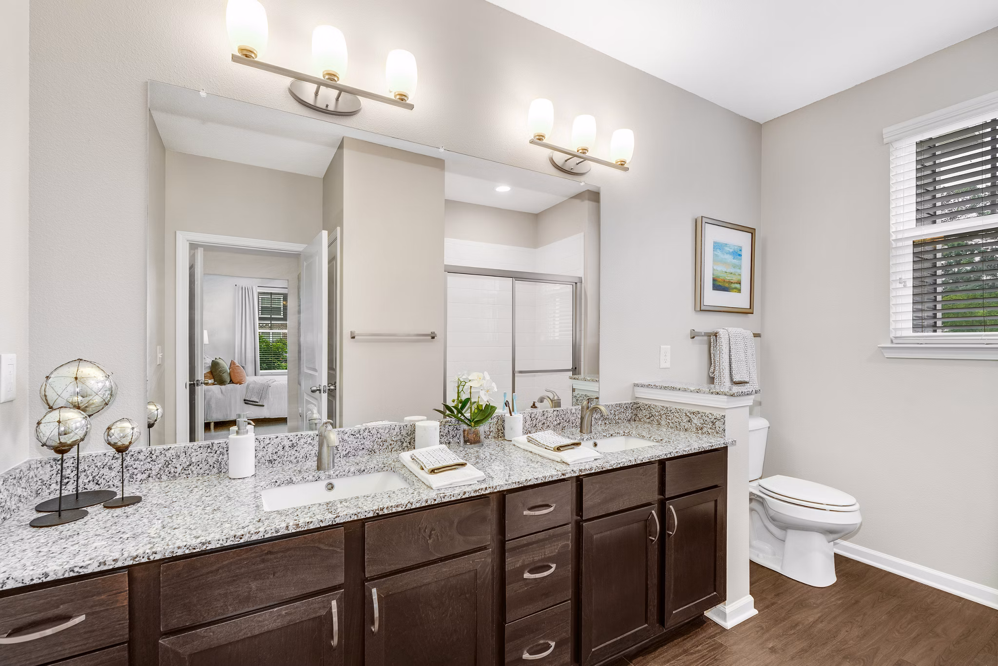 Bathroom at Grand Oaks at Crane Creek Apartments