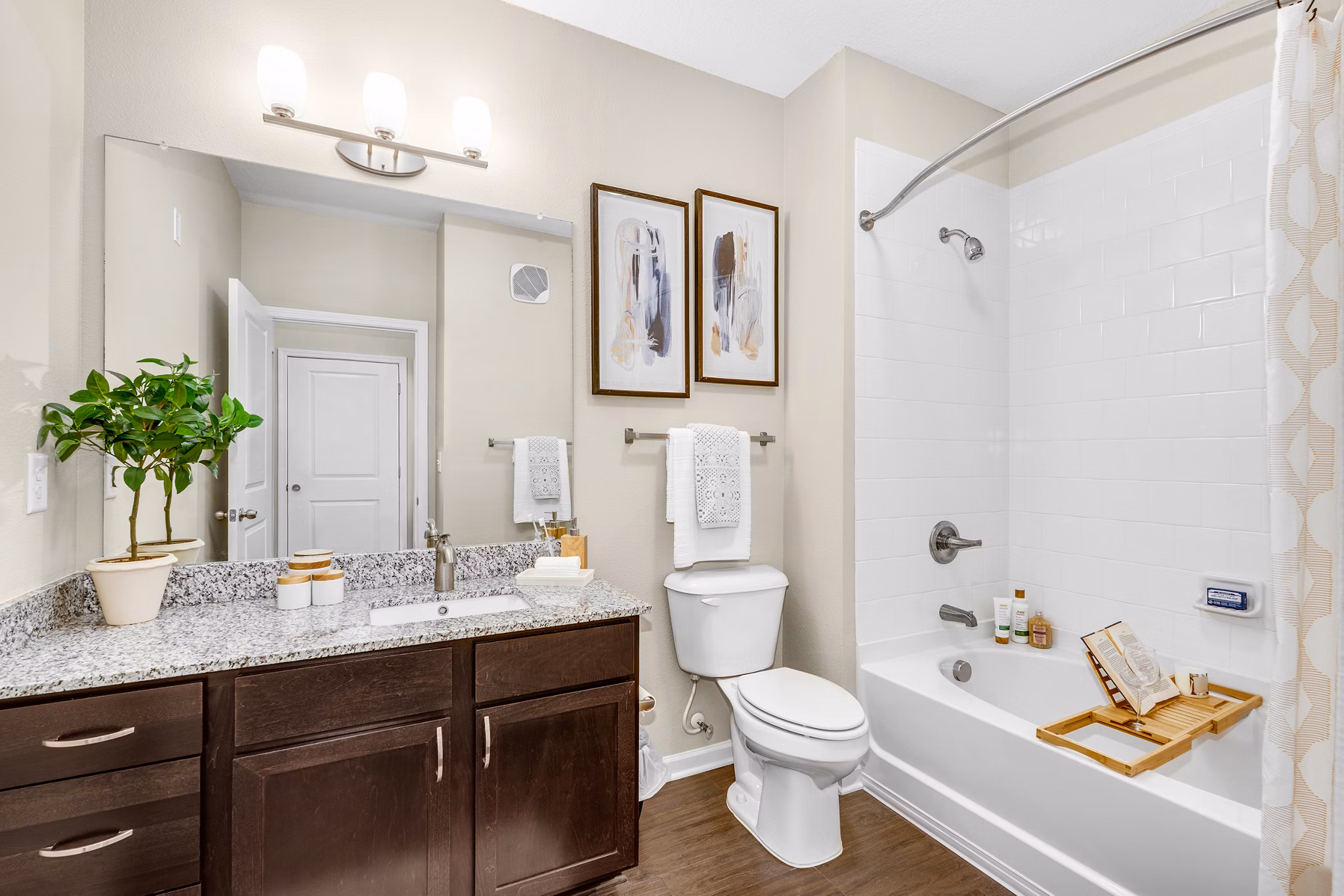 Bathroom at Grand Oaks at Crane Creek Apartments