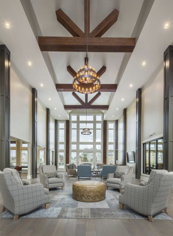 Clubhouse offering modern amenities at Grand Oaks at Crane Creek Apartments