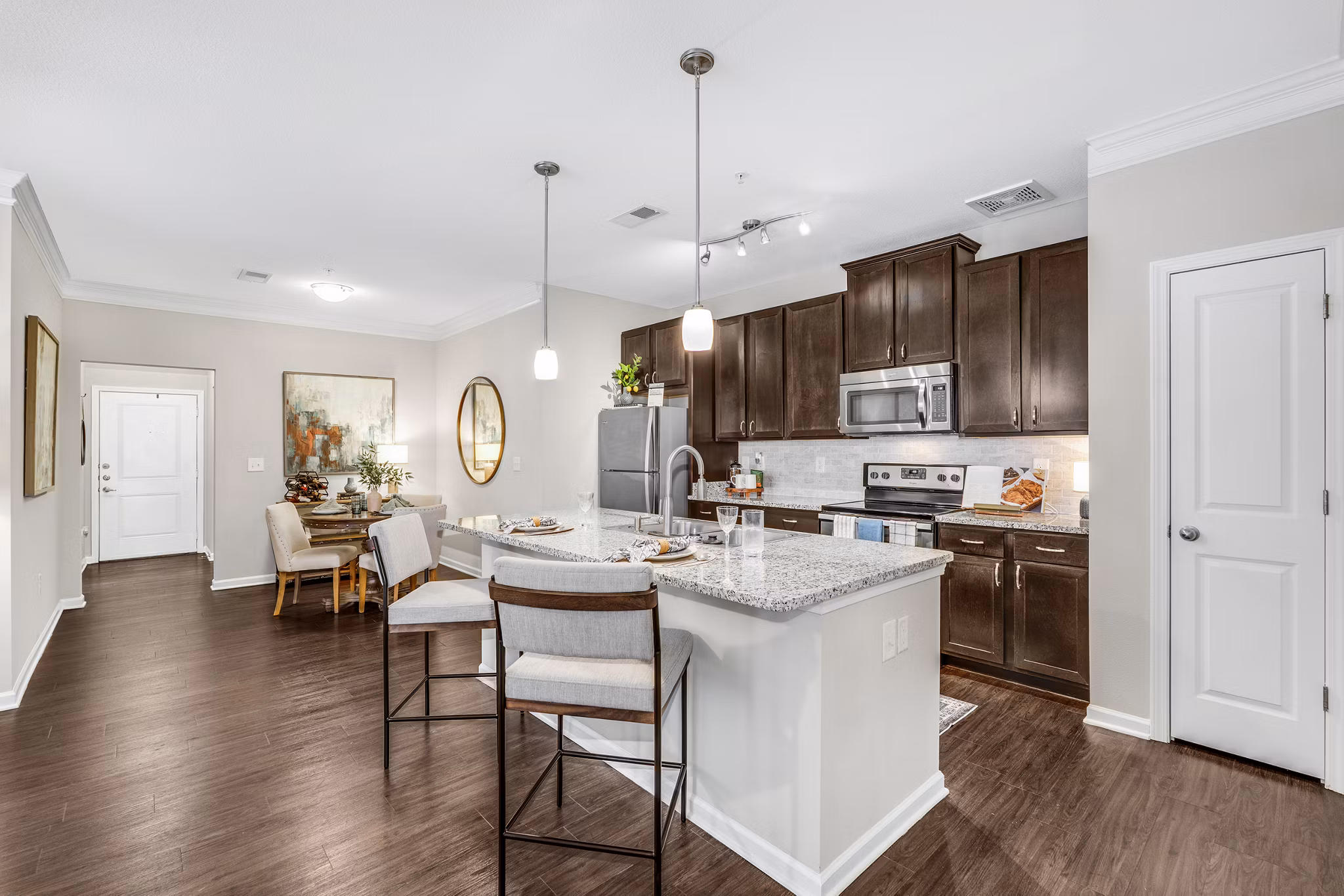 Kitchen at Grand Oaks at Crane Creek Apartments