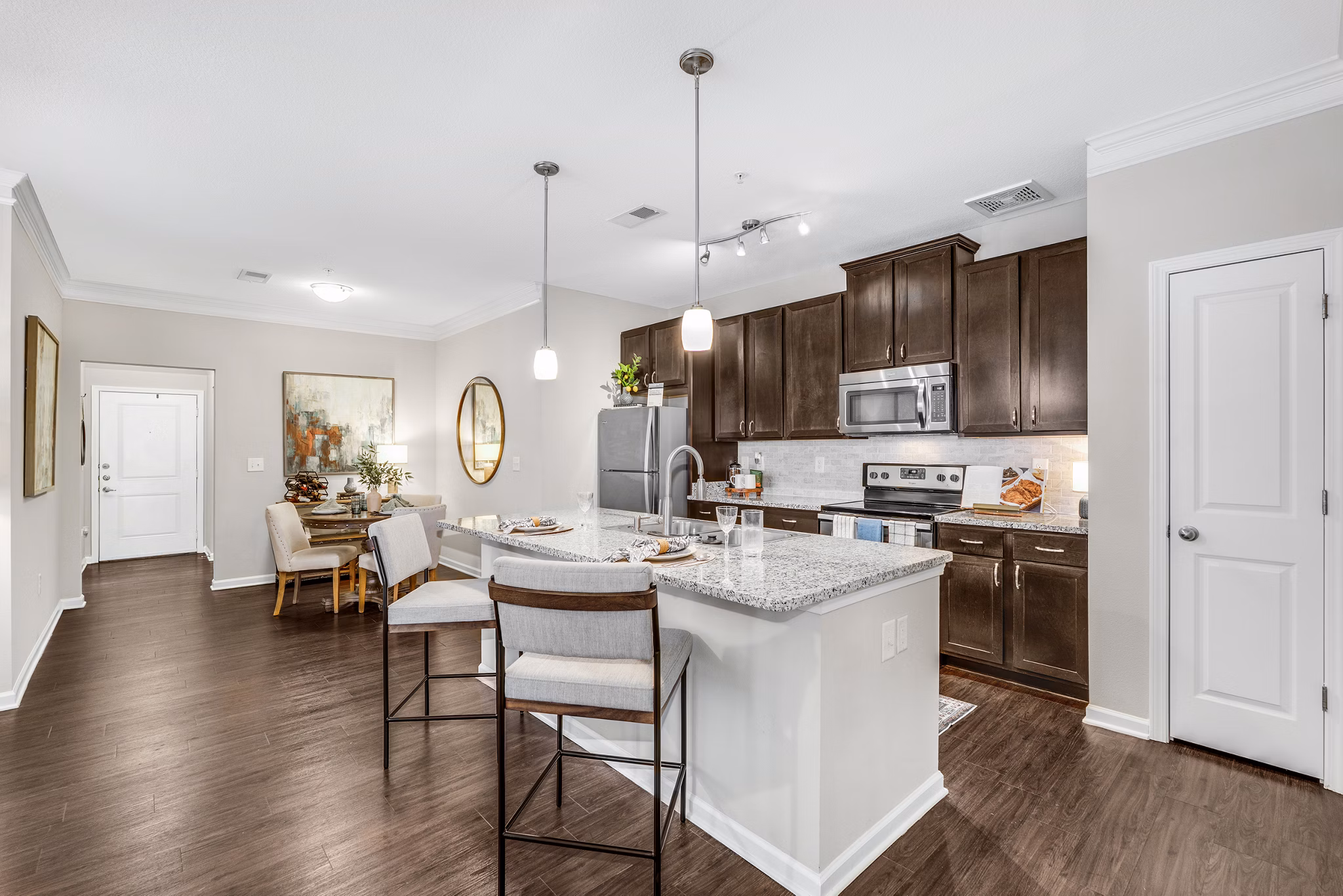 Kitchen at Grand Oaks at Crane Creek Apartments