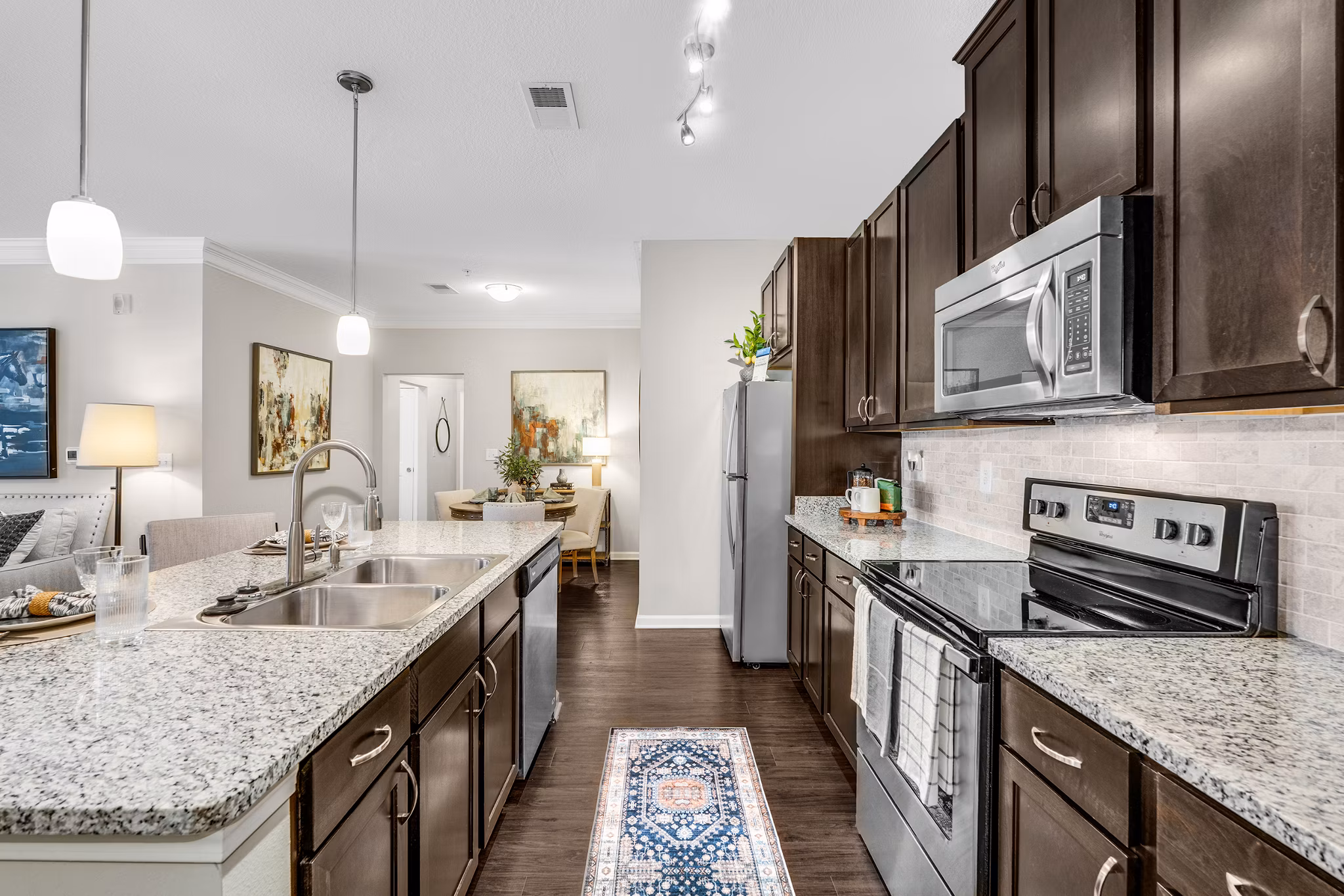 Kitchen at Grand Oaks at Crane Creek Apartments