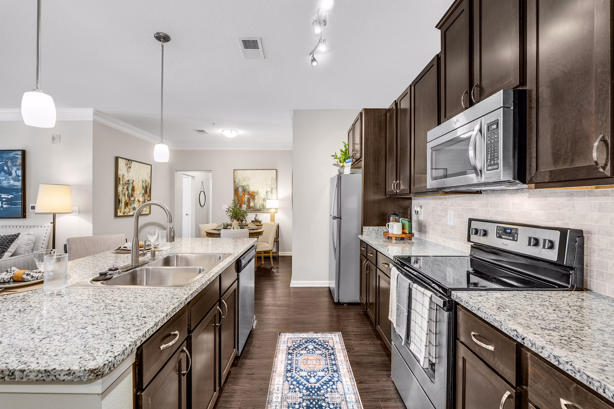 Kitchen at Grand Oaks at Crane Creek Apartments