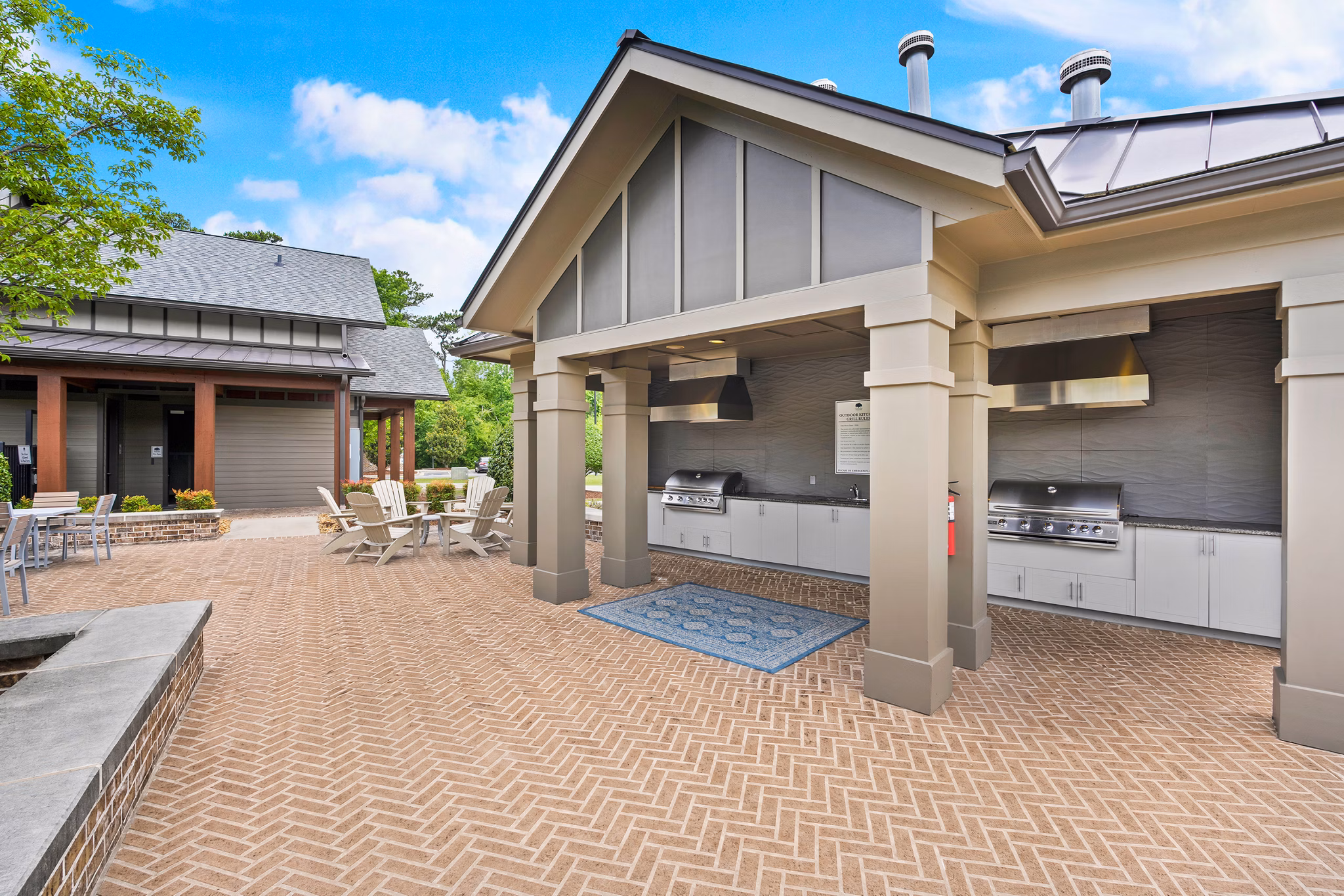 Patio at Grand Oaks at Crane Creek Apartments