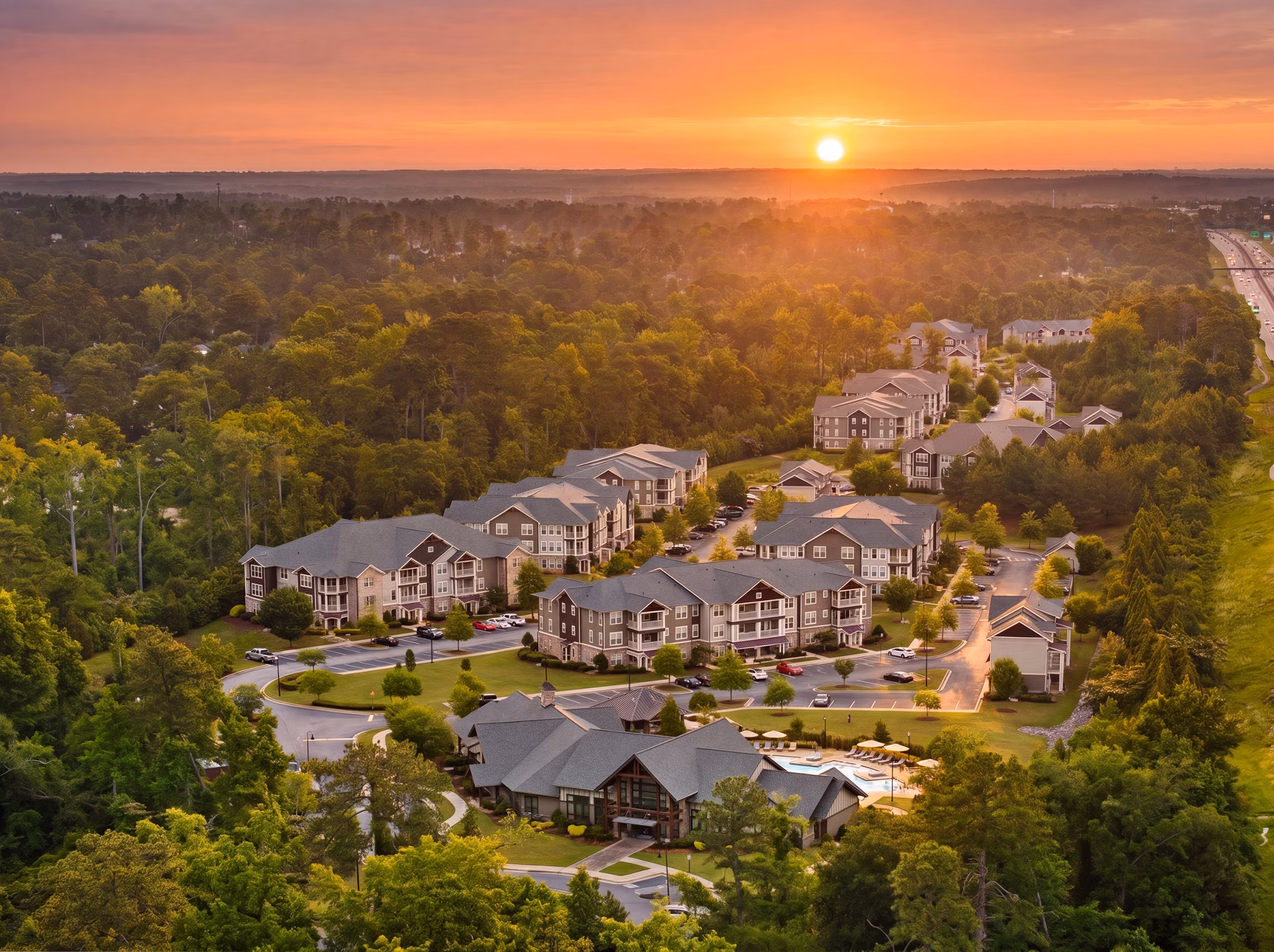 View at Grand Oaks at Crane Creek Apartments