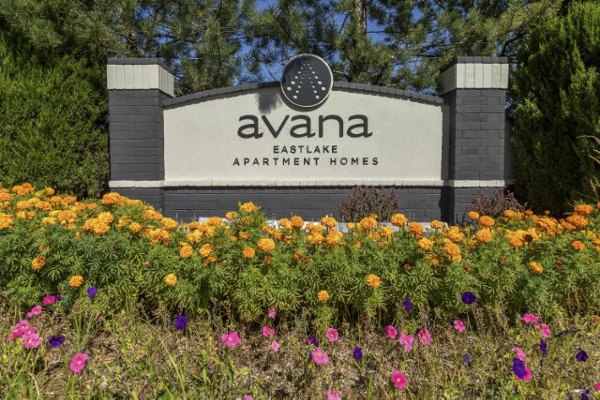 signage at Avana Eastlake Apartments