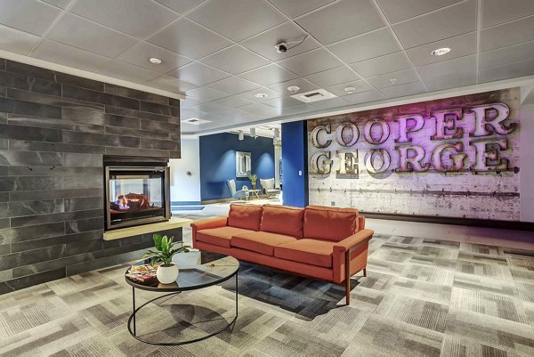 Elegant clubhouse with modern design at Cooper George Apartments