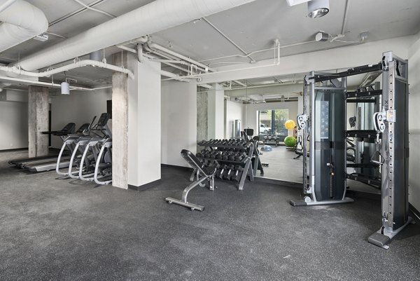 fitness center at Cooper George Apartments