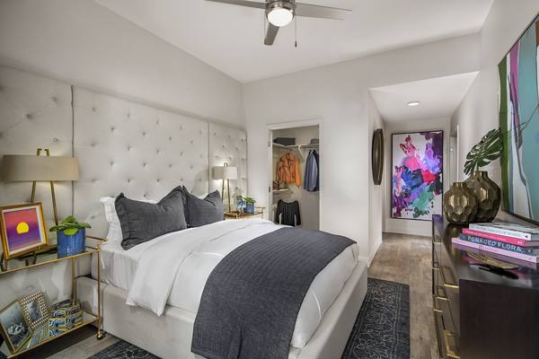 bedroom at Cobalt Apartments