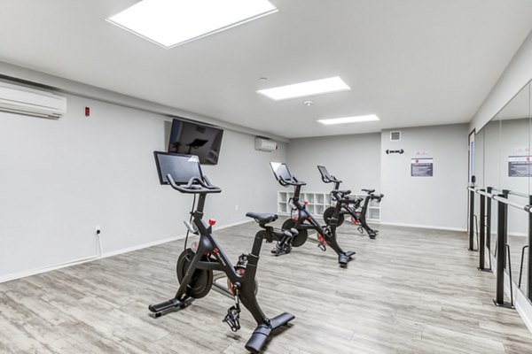 yoga/spin studio at Avana on Pine Apartments