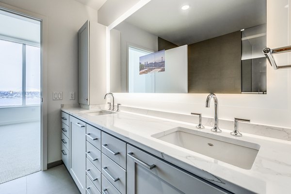 bathroom at Ascent South Lake Union Apartments  