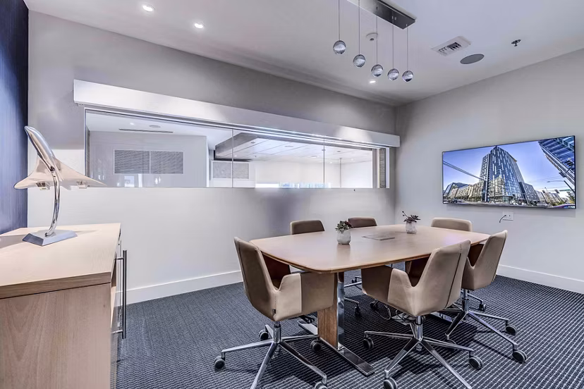 Clubhouse featuring modern design and comfortable seating at Ascent South Lake Union Apartments